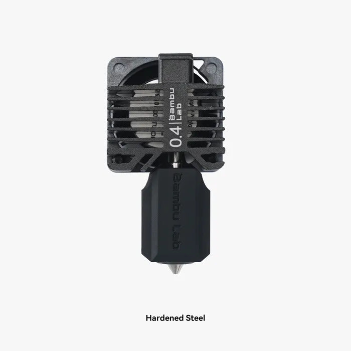 Bambu Lab - Tête d'Extrusion Complète Buse 0,4 mm en Acier trempé (Complete Hotend Assembly) - Série P1